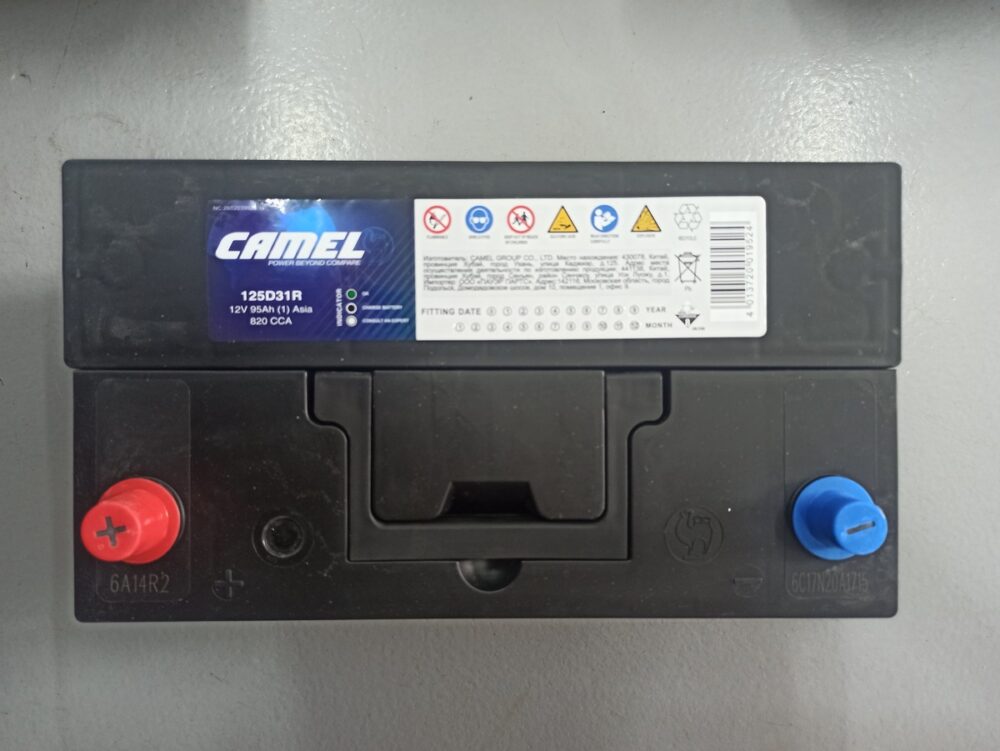 Аккумуляторная батарея 125D31R пр. 95Ah, 820A