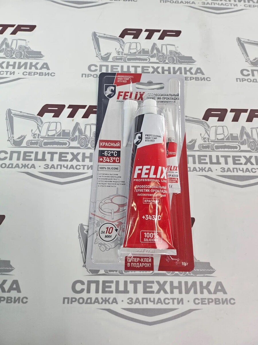 Герметик FELIX 85гр высокотемпературный красный